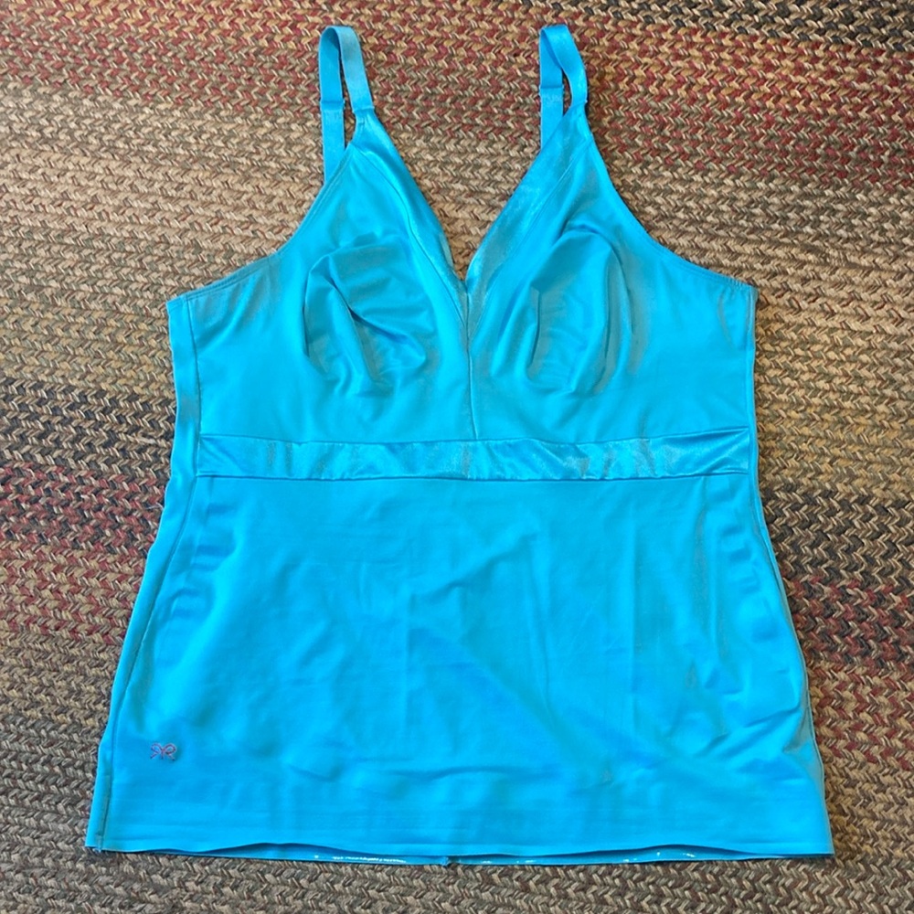 Ruby Ribbon size 48 camisole turquoise. Very gently used and cared for.
